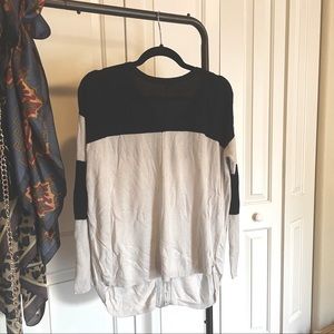 Comfy sweater with back zipper detail